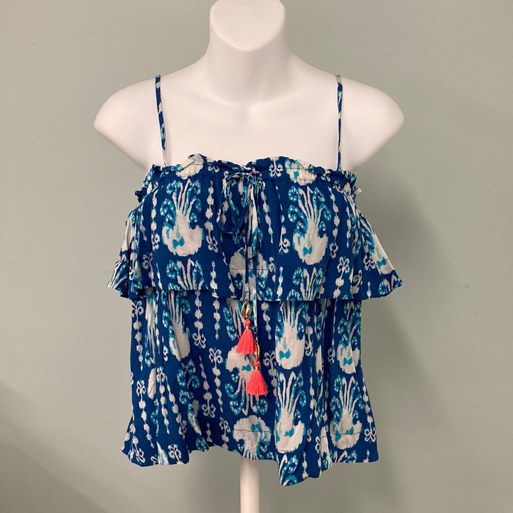 NWT Lilly Pulitzer Mays Top in Indigo size XS